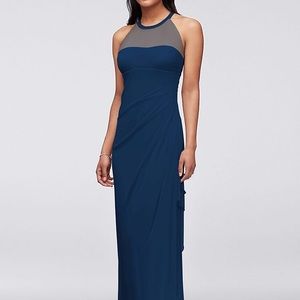 Davids Bridal long bridesmaid dress